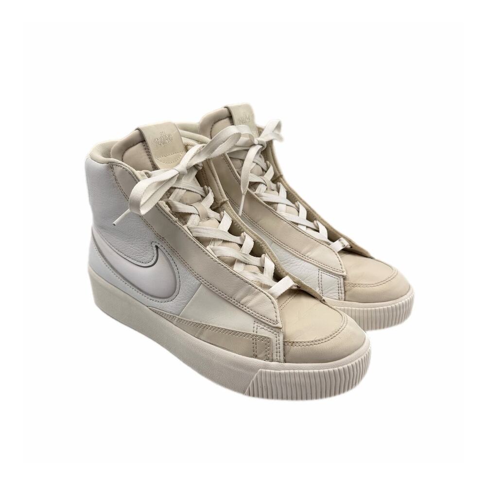 Nike Women's 9 Blazer Mid Victory Summit White Light Cream High Top Sneakers
